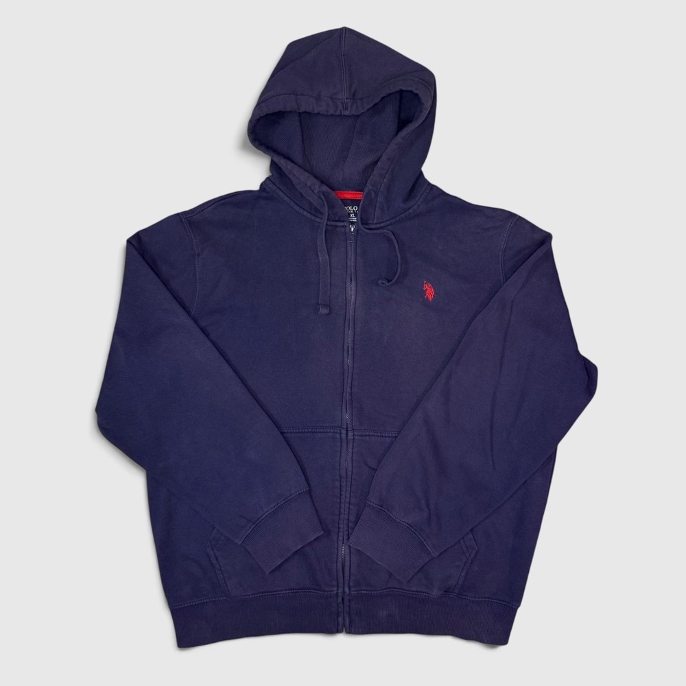 U.S. Polo Assn. Full Zip Fleece Hoodie - Men's - XL - Navy